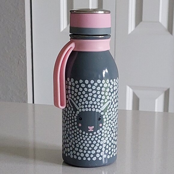 Reduce 14oz Stainless Steel Gray/Pink/White Lamb Furry Friend Water Bottle - Picture 1 of 15